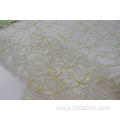 Nylon Metallic Flower Lace Fabric